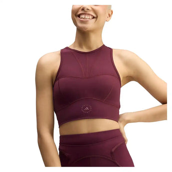 Women's Stella McCartney Crop Training Top Maroon,Apparel,Adidas,,,Tennis Express,KR6160-3