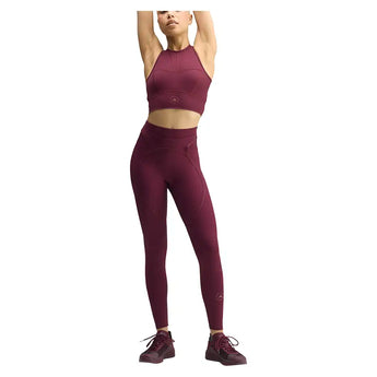 Women's Stella McCartney Crop Training Top Maroon,Apparel,Adidas,,,Tennis Express,KR6160-5