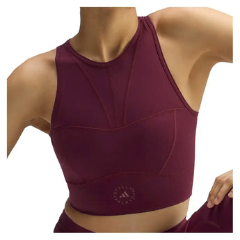 Women's Stella McCartney Crop Training Top Maroon,Apparel,Adidas,,,Tennis Express,KR6160-6