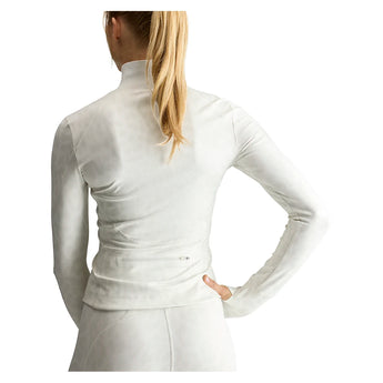 Women's Stella McCartney Longsleeve Printed Midlayer Training Top White and Grey,Apparel,Adidas,,,Tennis Express,KR6171_3