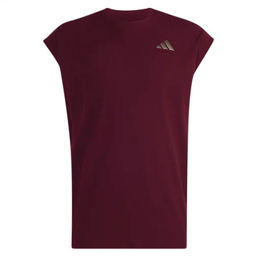 Men's New York Oversized Sleeveless Tennis Top Maroon