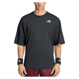 Men's New York Oversized Short Sleeve Tennis Top Black,Apparel,Adidas,,,Tennis Express,KR9542-3