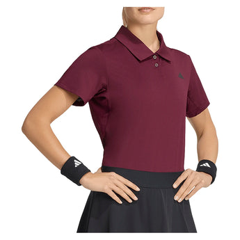 Women's Club Tennis Polo Maroon,Apparel,Adidas,,,Tennis Express,KS8266-3