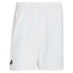 Men's Club Graphic 9 Inch Tennis Shorts White and Dash Grey,Apparel,Adidas,White/Dash Grey,XS,Tennis Express,KS8267-1