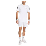 Men's Club Graphic 9 Inch Tennis Shorts White and Dash Grey,Apparel,Adidas,,,Tennis Express,KS8267-5