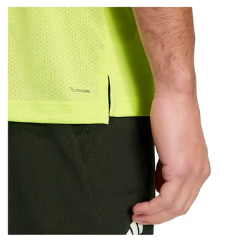 Men's Club Tennis Tee Semi Frozen Lemon,Apparel,Adidas,,,Tennis Express,KS8277-7
