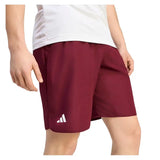 Men's Club 7 Inch Tennis Shorts Maroon,Apparel,Adidas,,,Tennis Express,KS8299-3