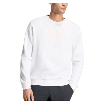 Men's Classic Graphic Tennis Pullover White,Apparel,Adidas,,,Tennis Express,KV0782-3