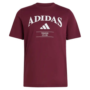 Men's Classic Graphic Tennis Tee Maroon,Apparel,Adidas,Maroon,XS,Tennis Express,KV0785-1