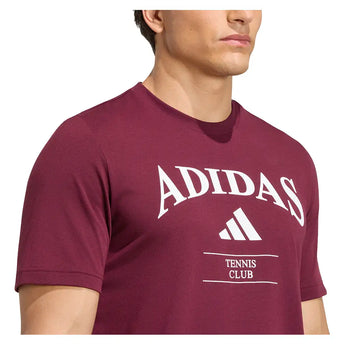 Men's Classic Graphic Tennis Tee Maroon,Apparel,Adidas,,,Tennis Express,KV0785-6