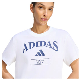 Women's Classics Heritage Graphic Tennis Top White,Apparel,Adidas,,,Tennis Express,KV0787-3