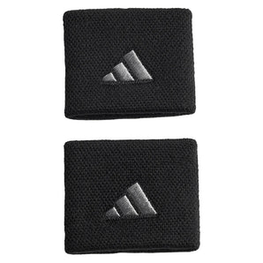 Unisex Small Tennis Wristbands Black and Iron,Accessories,Adidas,Black/Iron,One Size,Tennis Express,KV9219