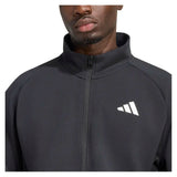 Men's GameSet Cover Up Tennis Jacket Black,Apparel,Adidas,,,Tennis Express,KW2035-6
