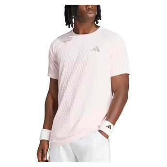 Men's New York Freelift 3D Pro Tennis Tee Distilled Pink,Apparel,Adidas,,,Tennis Express,KW6021-3