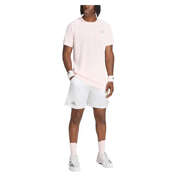 Men's New York Freelift 3D Pro Tennis Tee Distilled Pink,Apparel,Adidas,,,Tennis Express,KW6021-5