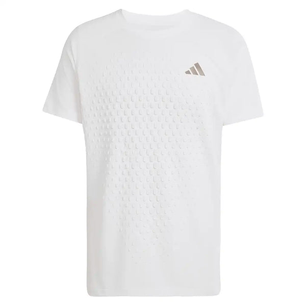 Men's New York Freelift 3D Pro Tennis Tee White,Apparel,Adidas,White,S,Tennis Express,KW6022-1