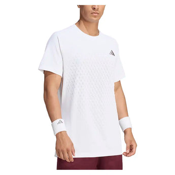 Men's New York Freelift 3D Pro Tennis Tee White,Apparel,Adidas,,,Tennis Express,KW6022-3