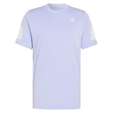 Men's Club 3 Stripe Tennis Tee Violet Tone,Apparel,Adidas,Violet Tone,XS,Tennis Express,KW7619-1