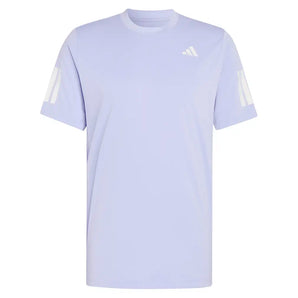 Men's Club 3 Stripe Tennis Tee Violet Tone,Apparel,Adidas,Violet Tone,XS,Tennis Express,KW7619-1
