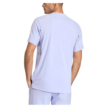 Men's Club 3 Stripe Tennis Tee Violet Tone,Apparel,Adidas,,,Tennis Express,KW7619-4