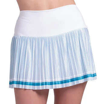 Women's Renew 14.5 Inch Tennis Skort Baltic and White,Apparel,K-Swiss,Baltic/White,XS,Tennis Express,KWB11-F26-B-3
