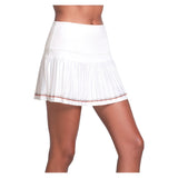 Women's Deuce Court 14 Inch Tennis Skort Peach Frost-Apparel-K-Swiss-KWB47-69G835-3-Tennis Express