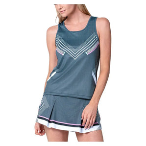 Women's Keyhole Tennis Tank Black-Apparel-K-Swiss-KWT65-45D001-1-Tennis Express