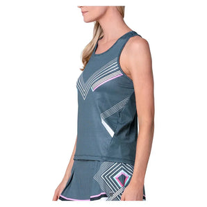 Women's Keyhole Tennis Tank Black-Apparel-K-Swiss-KWT65-45D001-3-Tennis Express
