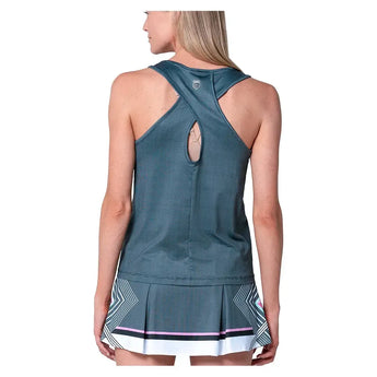 Women's Keyhole Tennis Tank Black-Apparel-K-Swiss-KWT65-45D001-5-Tennis Express