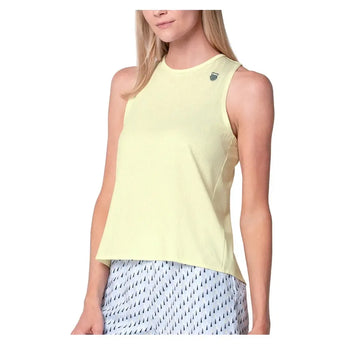 Women's Bisect Tennis Tank Limoncello-Apparel-K-Swiss-KWT66-59D705H25-1-Tennis Express