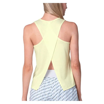 Women's Bisect Tennis Tank Limoncello-Apparel-K-Swiss-KWT66-59D705H25-2-Tennis Express
