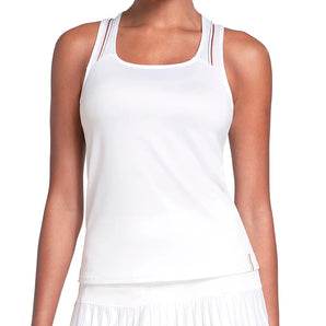 Women's Down Court Tennis Tank Peach Frost-Apparel-K-Swiss-KWT70-64G835-1-Tennis Express