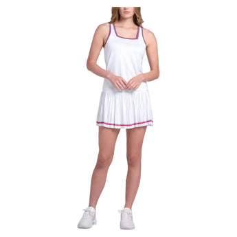 Women's Square Neck Tennis Tank Fig and White, K-Swiss, Tennis Express, KWT74-23J582F26-3