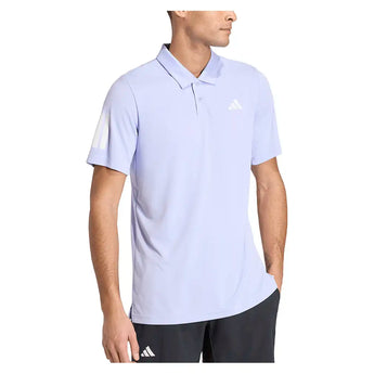 Men's Club 3 Stripe Tennis Polo Violet Tone,Apparel,Adidas,,,Tennis Express,KX2210-3