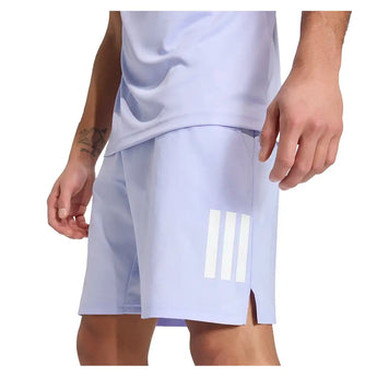 Men's Club 3 Stripe 9 Inch Tennis Short Violet Tone,Apparel,Adidas,,,Tennis Express,KX3756-3