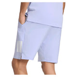 Men's Club 3 Stripe 9 Inch Tennis Short Violet Tone,Apparel,Adidas,,,Tennis Express,KX3756-4