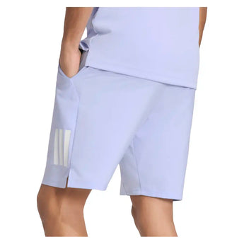 Men's Club 3 Stripe 9 Inch Tennis Short Violet Tone,Apparel,Adidas,,,Tennis Express,KX3756-4