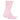 Unisex Cushioned Crew Tennis Socks Distilled Pink and White