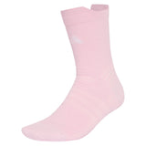Unisex Cushioned Crew Tennis Socks Distilled Pink and White,Socks,Adidas,Distilled Pink/White,S,Tennis Express,KX6834