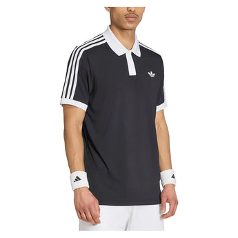 Men's Classics Tennis Polo Black and White,Apparel,Adidas,,,Tennis Express,KY8886-3