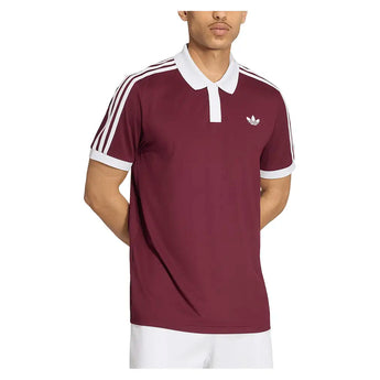 Men's Classics Tennis Polo Maroon and White,Apparel,Adidas,,,Tennis Express,KY8887-3