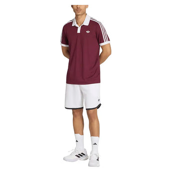Men's Classics Tennis Polo Maroon and White,Apparel,Adidas,,,Tennis Express,KY8887-5