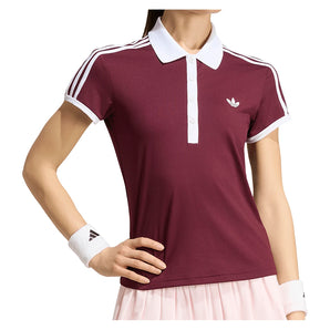Women's Classics Tennis Polo Maroon,Apparel,Adidas,,,Tennis Express,KY8891_2