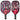 Vertex Composite Pickleball Paddle Red-Racquets-Onix-KZ5012-RED-x-Tennis Express