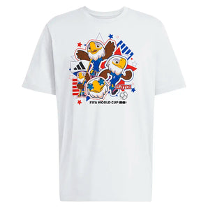 Men's Mascot Tee White,Apparel,Adidas,White,XS,Tennis Express,LI5932-F26-1