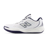 Men's FuelCell 796v5 2E Width Tennis Shoes NB 103 White and Team Navy-Footwear-New Balance-M7964RA2E_2-Tennis Express