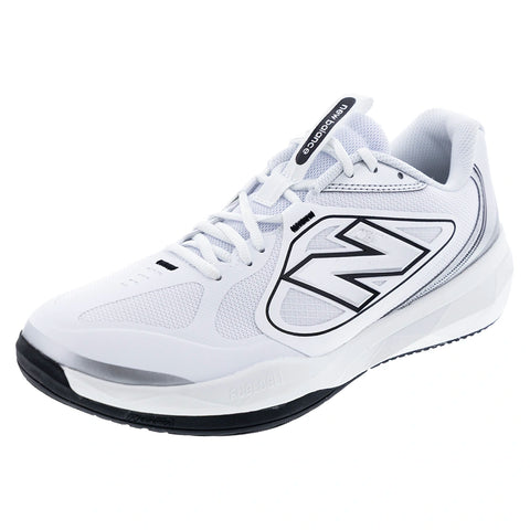 EM-V062449です Men's FuelCell 796v5 2E Width Tennis Shoes White and Black