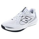 Men's FuelCell 796v5 4E Width Tennis Shoes White and Black-Footwear-New Balance-M79656Y4E_bcbd5b83-ad21-40e0-8b0d-d234de5ee309-Tennis Express