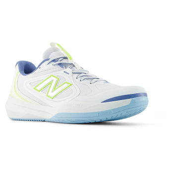 Men's FuelCell 796v5 D Width Pickleball Shoes NB 103 White and Alkaline Green,Footwear,New Balance,,,Tennis Express,M7967DOD-3