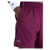 Men's NYC Tournament Tennis Short Mulled Wine, New Balance, Tennis Express, MB62M5HG-MUWF26-4